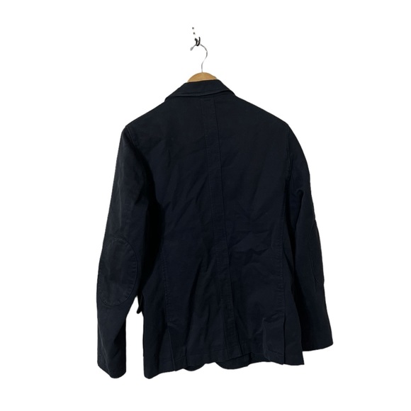 REISS Men’s Navy Blue Button Down Cotton Utility Jacket Coat - Picture 3 of 11